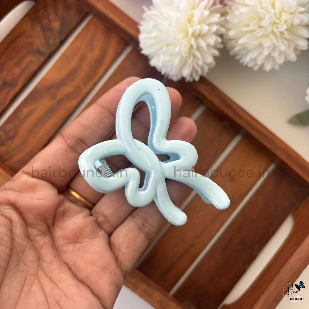 Pastel Butterfly Loop Hair Claw – Medium