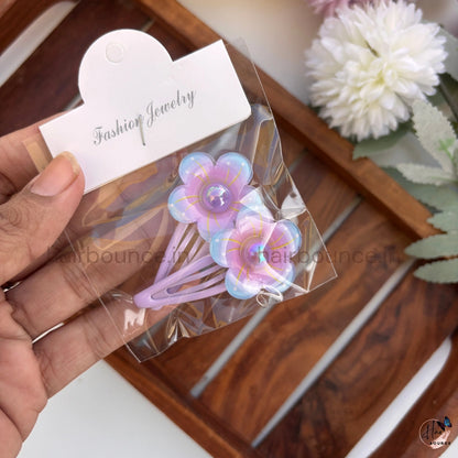 Sparkle Daisy Kids Hair Clips