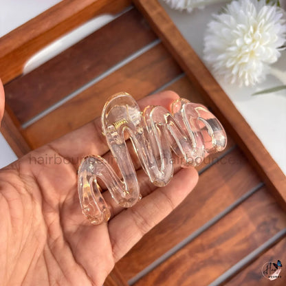 Glossy Wave Hair Clip – Medium