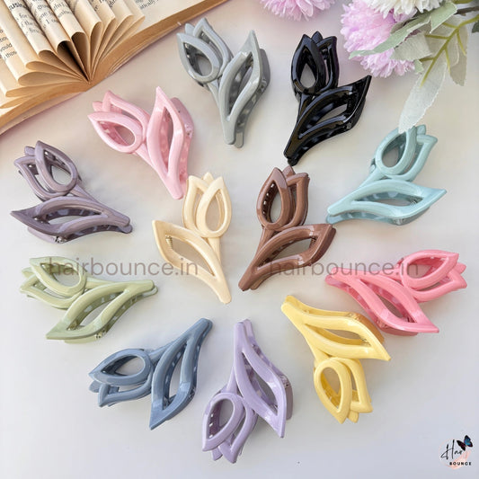 Elegant Tulip Hair Claw – Medium
