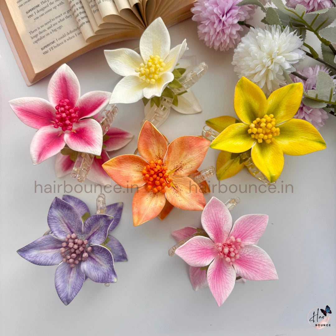 Blossom Star Flower Hair Claw - Large