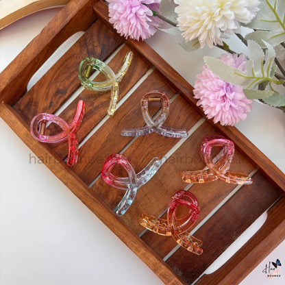 Transparent Loop Hair Claw – Medium