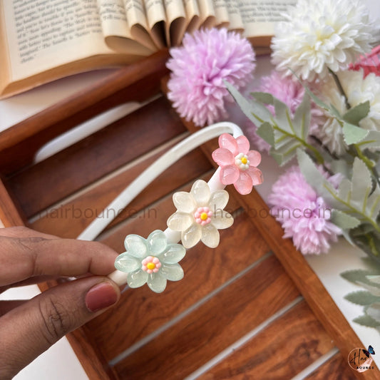 Pastel Daisy Flower Kids Headband