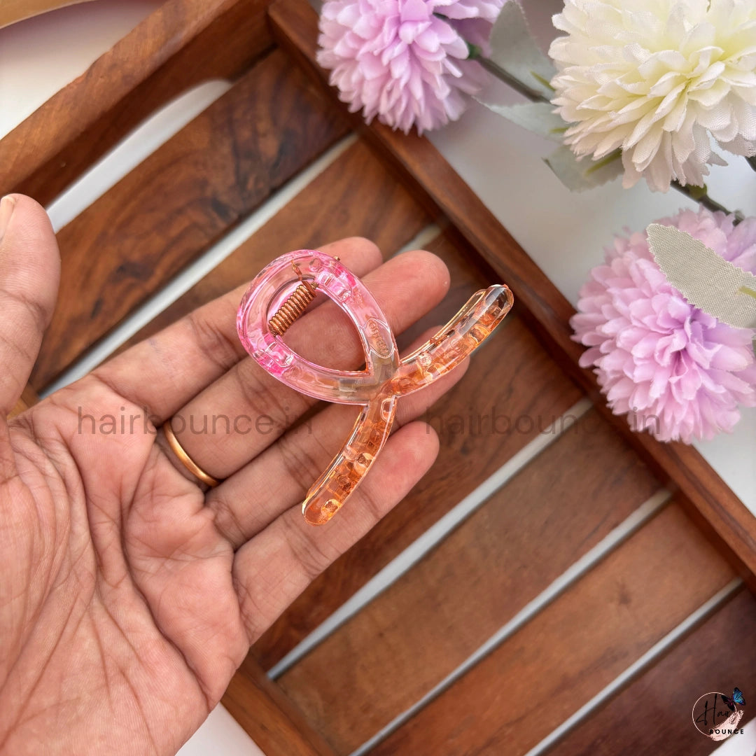Transparent Loop Hair Claw – Medium