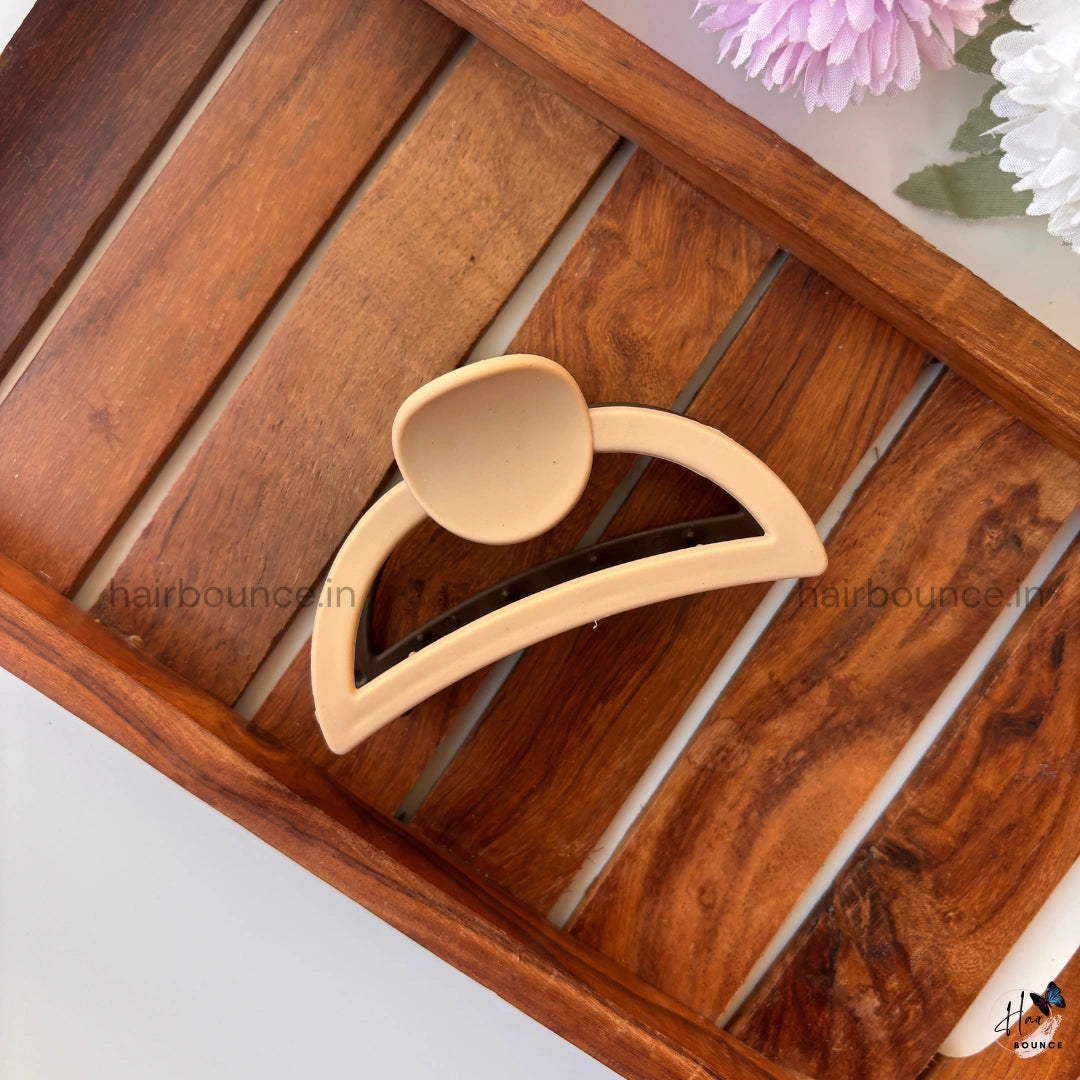 Dual Colour Curve D Shape Hair Claw - Large