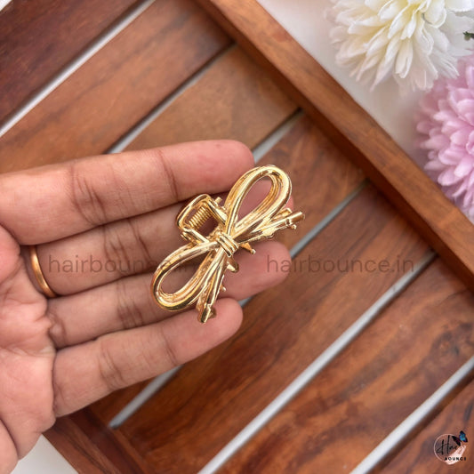 Bow Knot Metal Hair Claw – Small