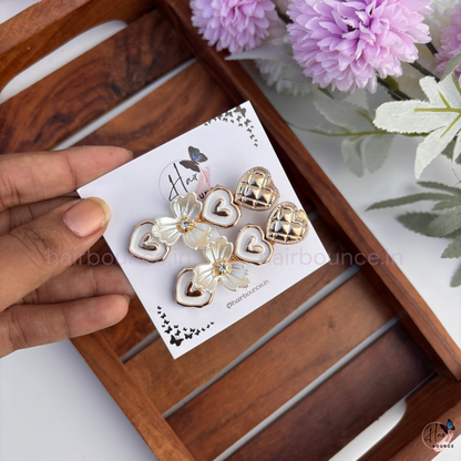 Vintage Gold Hair Clip Set