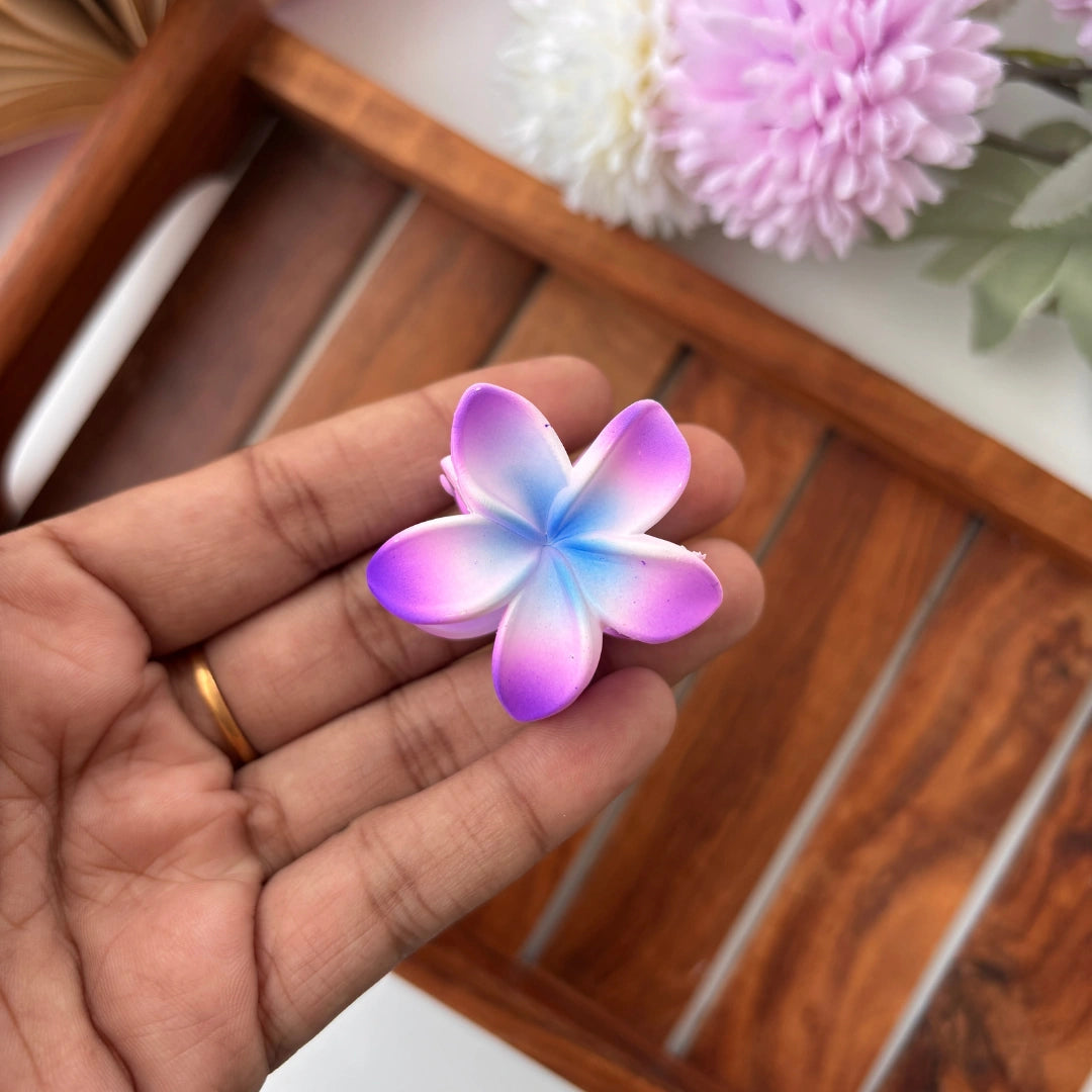 Dual Shade Lilly Flower Hair Claw – Small