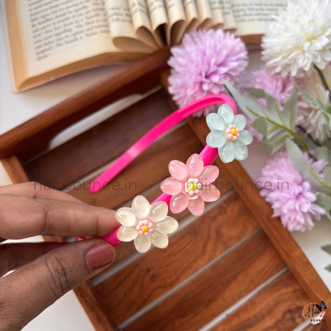 Pastel Daisy Flower Kids Headband