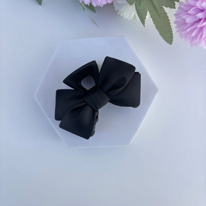 Nude Shades Bow Hair Claw - Large