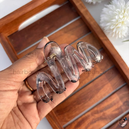 Glossy Wave Hair Clip – Medium