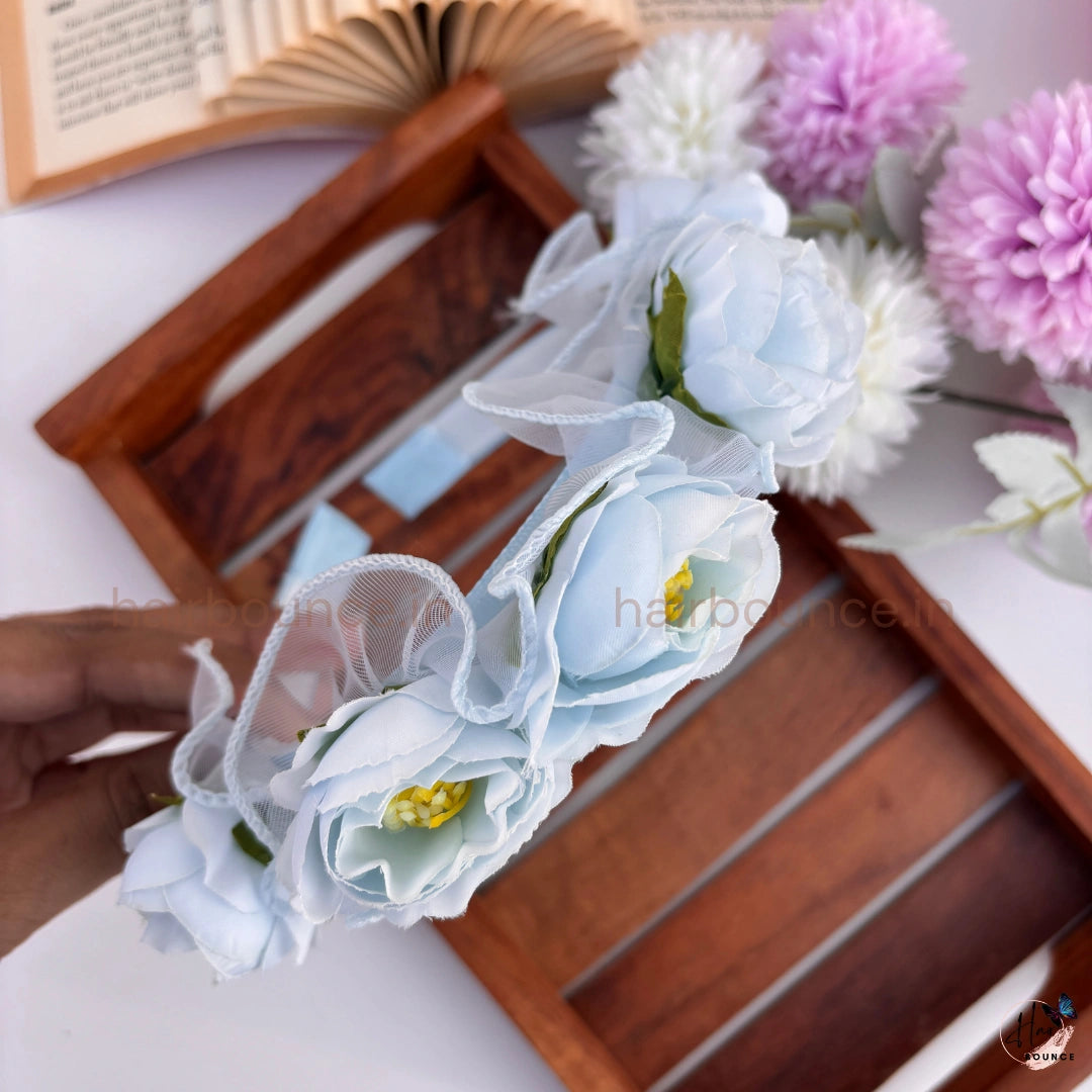 Rosé Bloom Floral Headband for Girls – Elegant Flower Hair Band