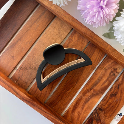 Dual Colour Curve D Shape Hair Claw - Large