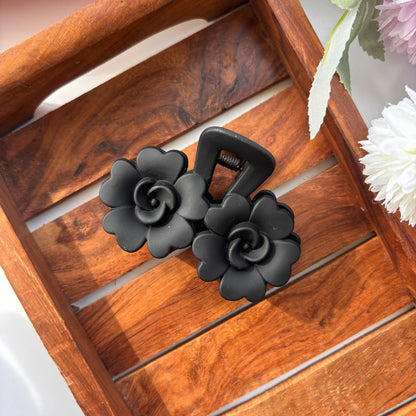 Double Bloom Rose Hair Claw – Large