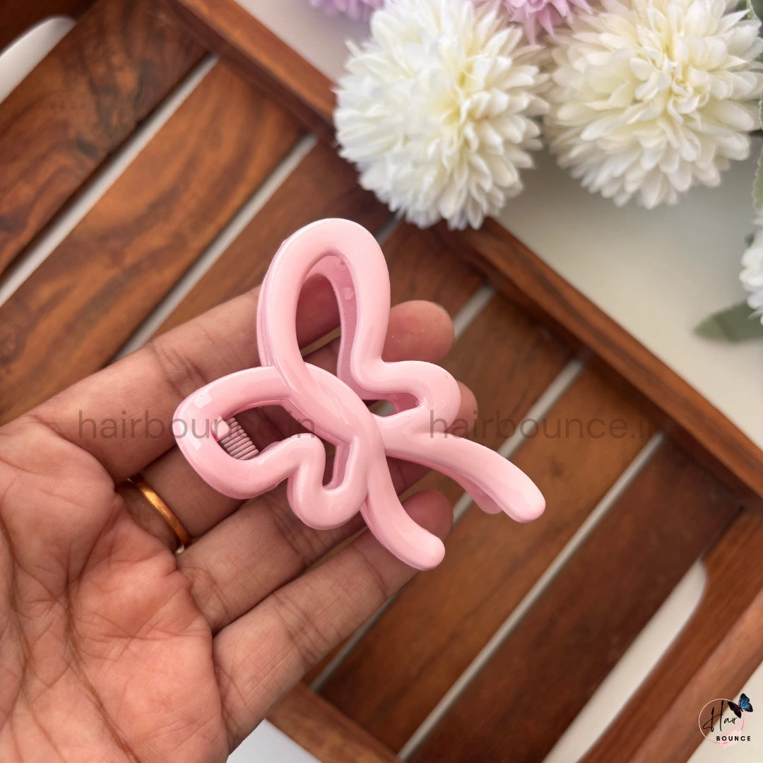 Pastel Butterfly Loop Hair Claw – Medium