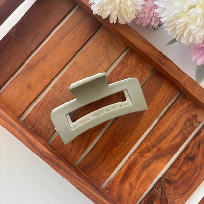 Dual Colour Light Shades Rectangle Hair Claw - Large