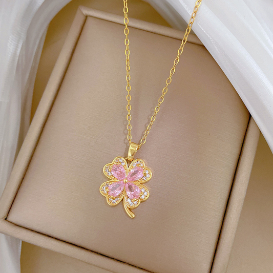 Four Petal Flower Pendant