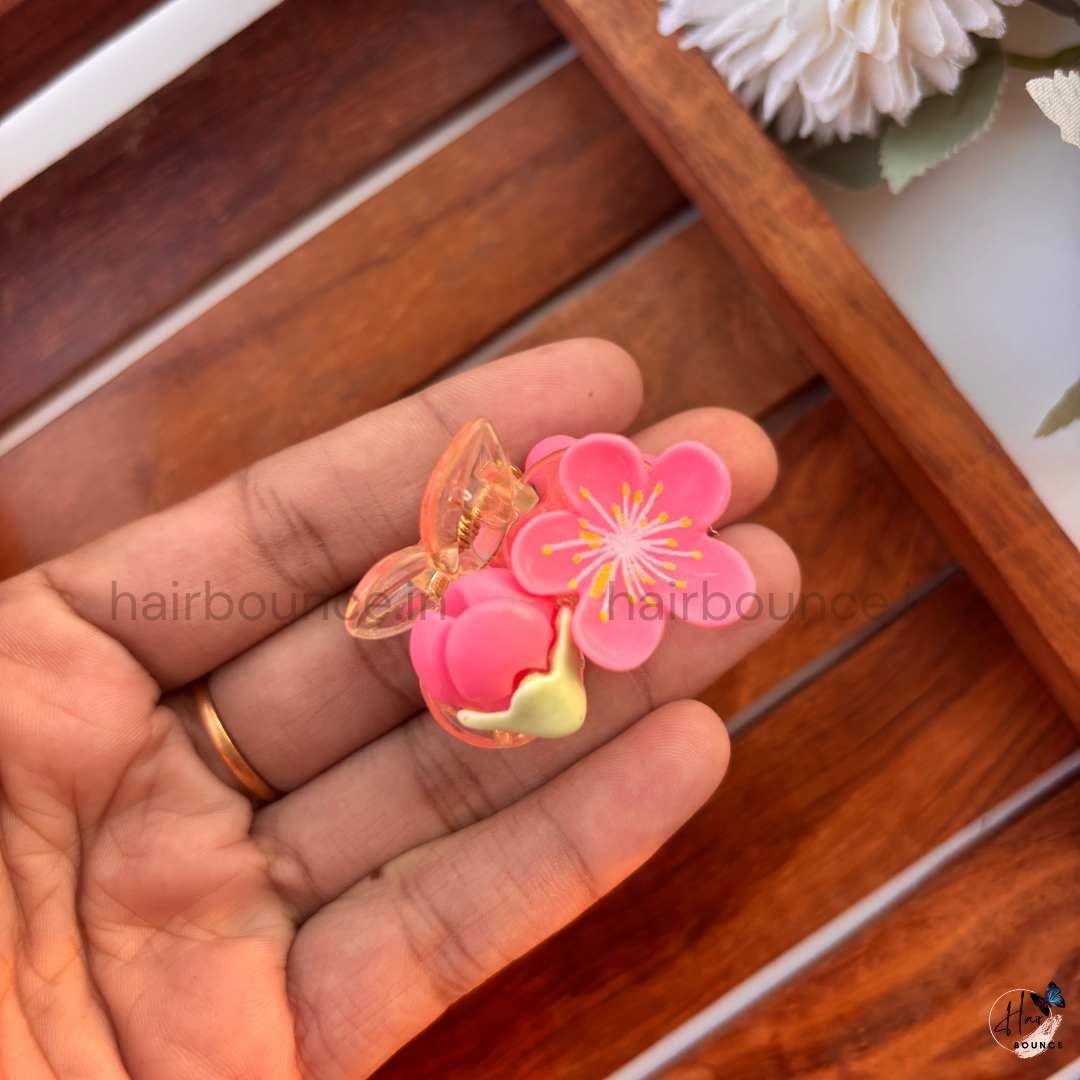 Ceramic Flower Hair Claw - Small