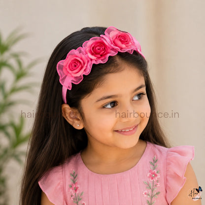Elegant Rose Hair Band for Girls