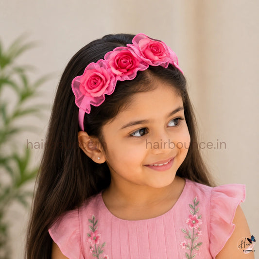 Elegant Rose Hair Band for Girls