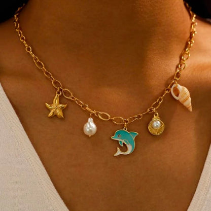 Ocean Whispers Charm Necklace