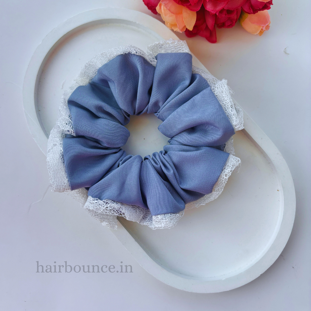 Vintage Scrunchie - Blue Shade