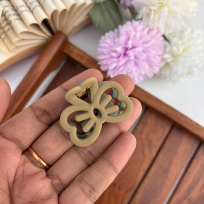 Dual Colour Bow Hair Claw - Small