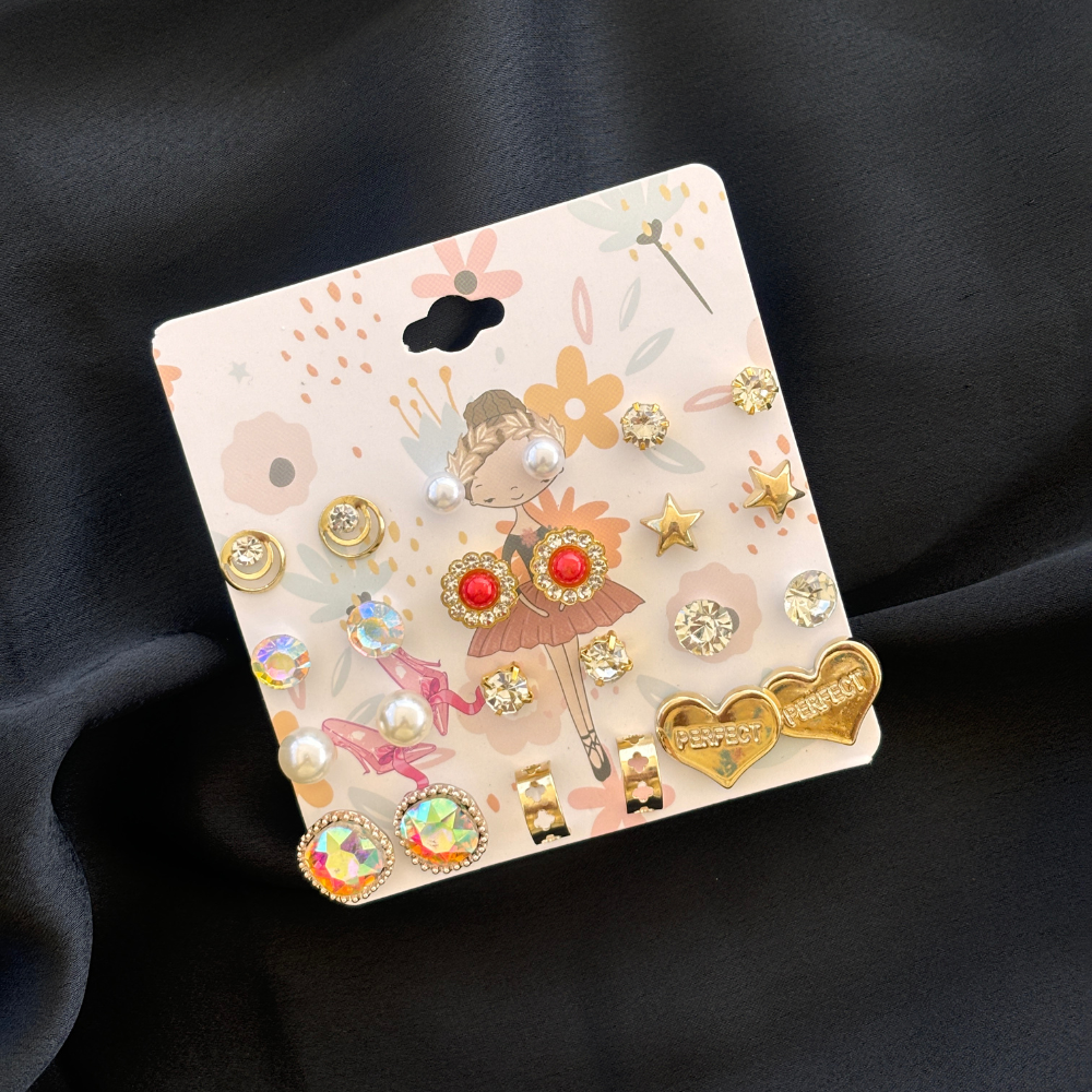 Earrings Set (12 Pair Set)