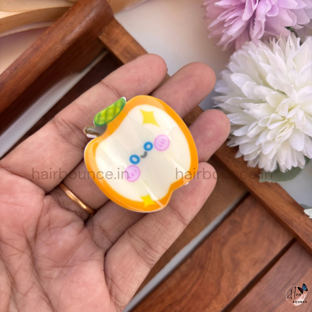 Cute Apple Kids Hair Clip - Small