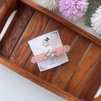 Blush Pearl Bloom Barrette Hair Clip