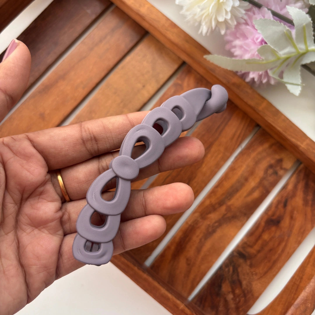 Elegant Loop Matte Banana Clip - Large