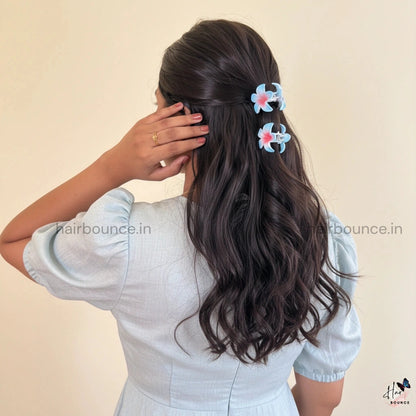 Dual Shade Lilly Flower Hair Claw – Small