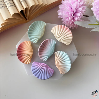 Dual Shade SeaShell Matte Hair Claw – Small