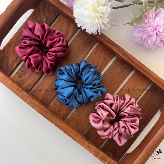 Small Stain Scrunchie - (Set of 3)