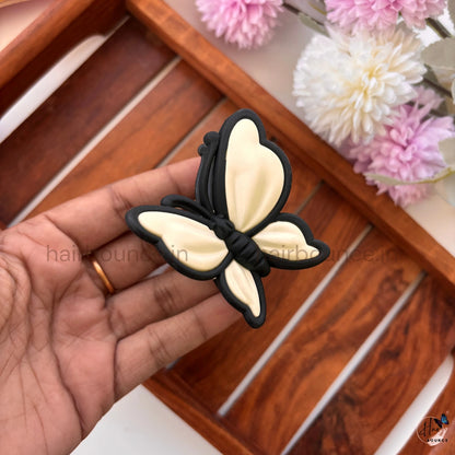 Flutter Charm Butterfly Hair Claw – Medium