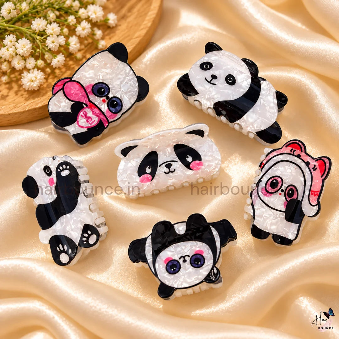 Panda Pals Hair Claw Clips – Large