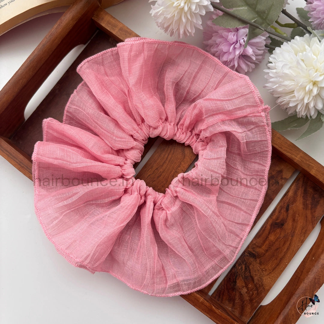 Sheer Petal Oversized Scrunchie