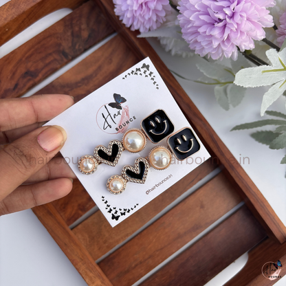 Midnight Elegance Hair Clip Set