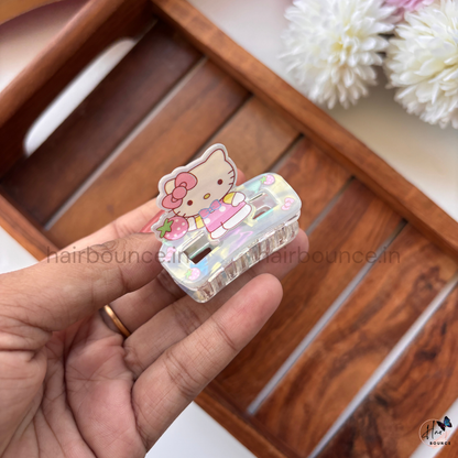Transparent Kawaii Cartoon Hair Claw – Medium