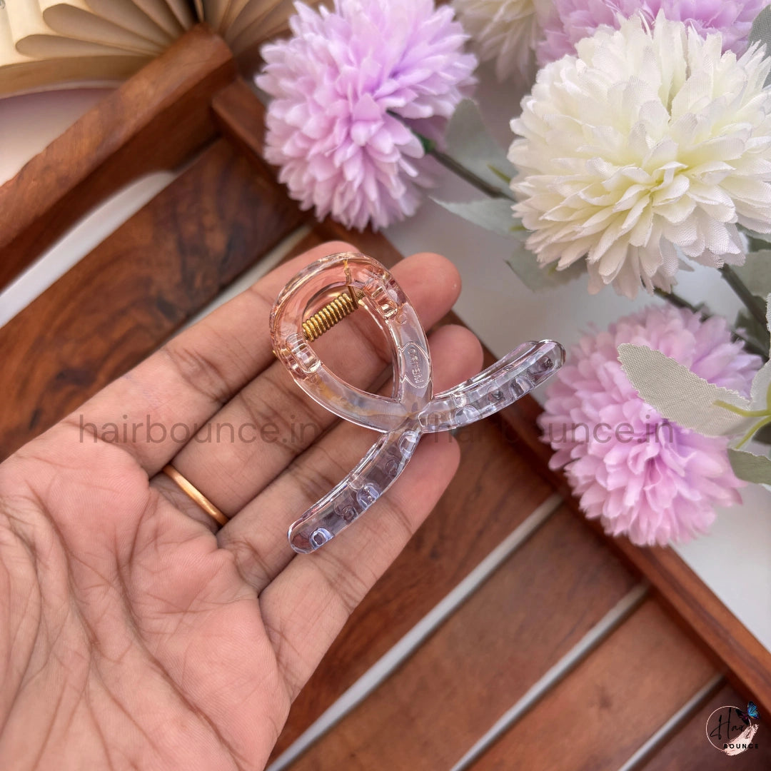 Transparent Loop Hair Claw – Medium