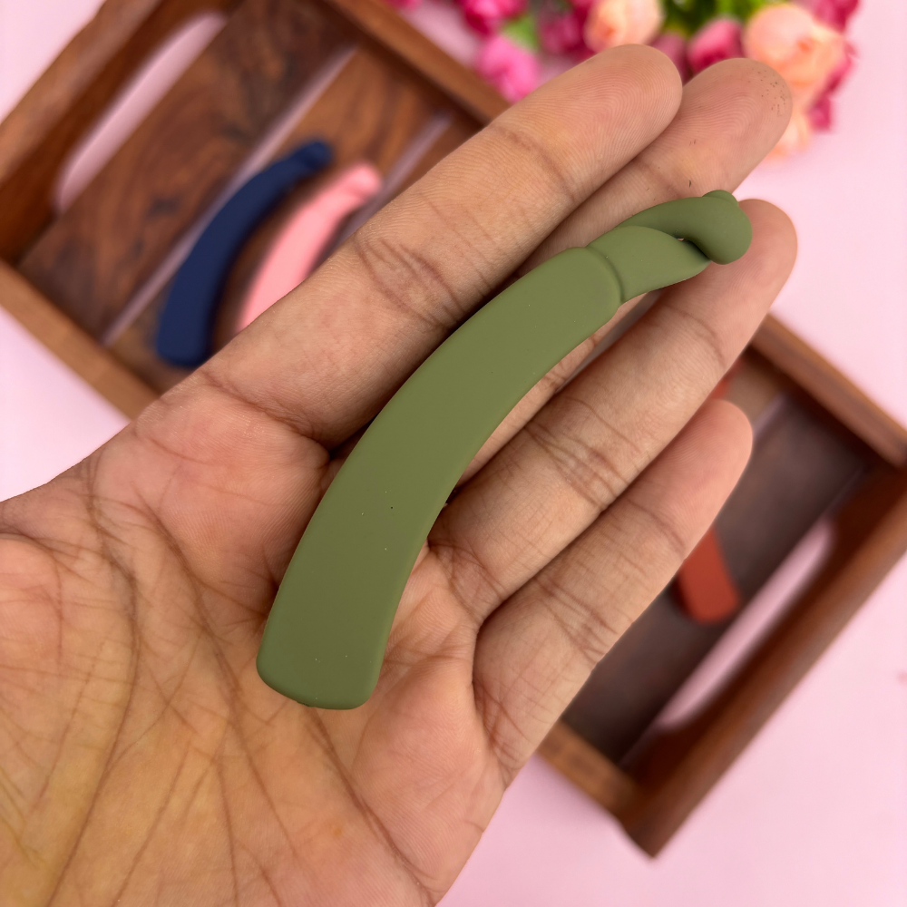 Colourful Banana Matte Finish Clip - Medium