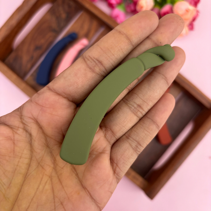 Colourful Banana Matte Finish Clip - Medium