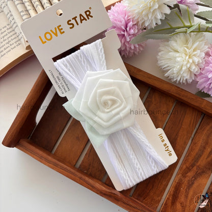 Rose Bloom Newborn Baby Headband
