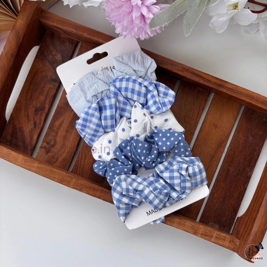 Everyday Charm Cotton Scrunchies – Pack of 5