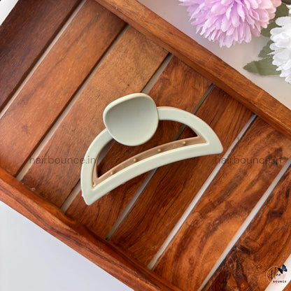 Dual Colour Curve D Shape Hair Claw - Large