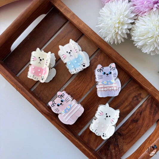 Cute Kitty Cartoon Hair Claw – Medium