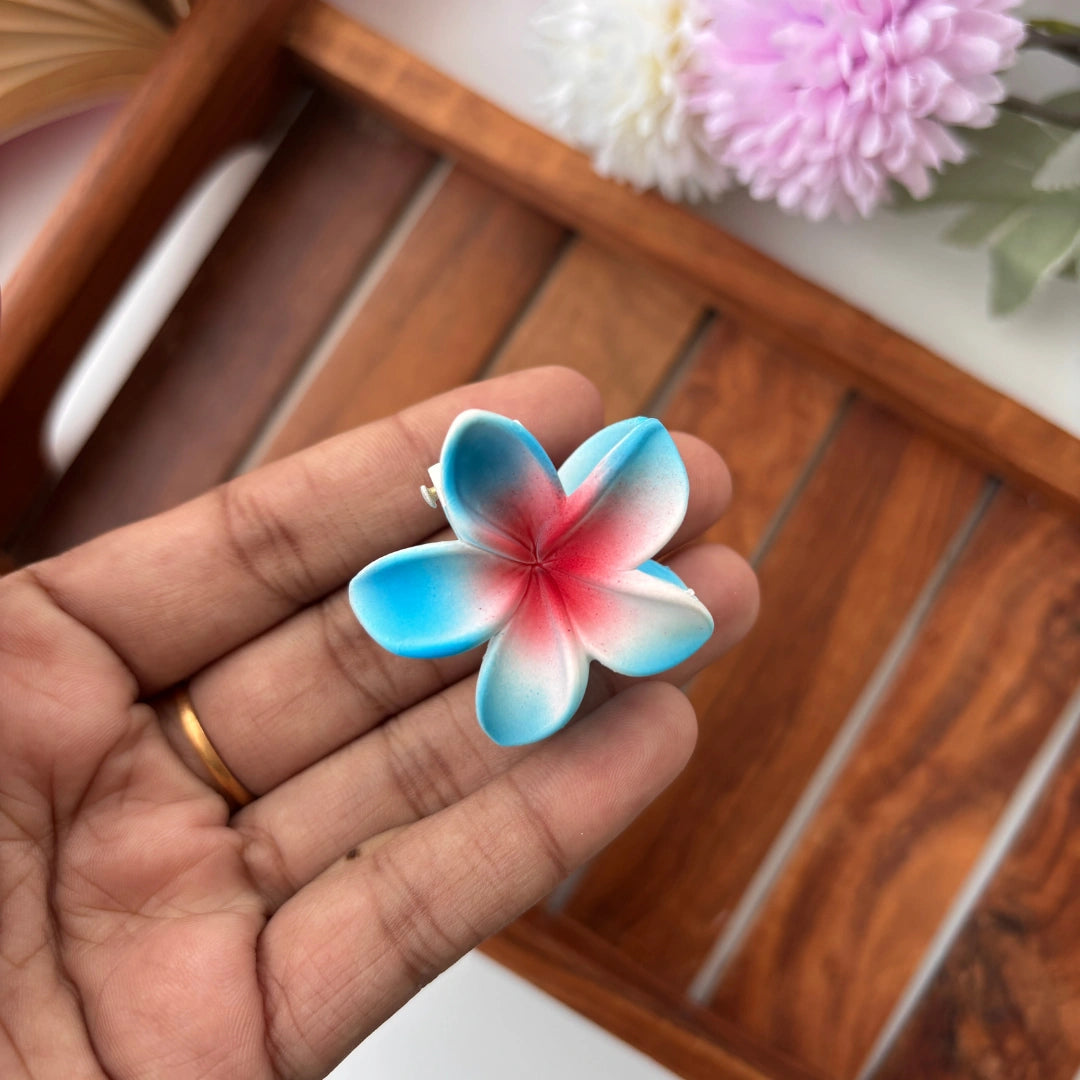 Dual Shade Lilly Flower Hair Claw – Small