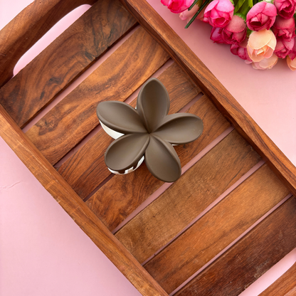 Dual Colour Lilly Flower Hair Claw - Large