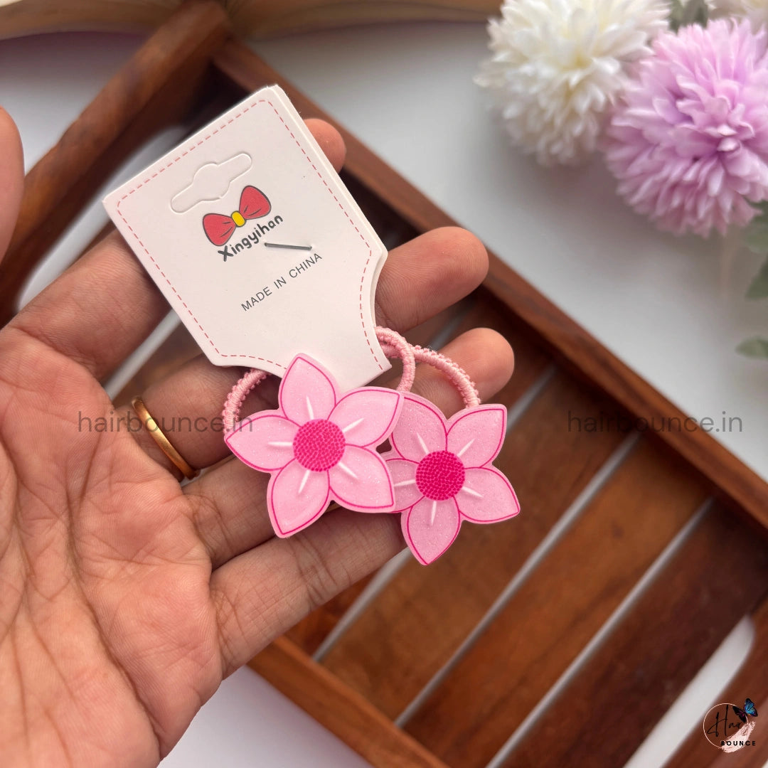 Cute Flower Rubber Bands