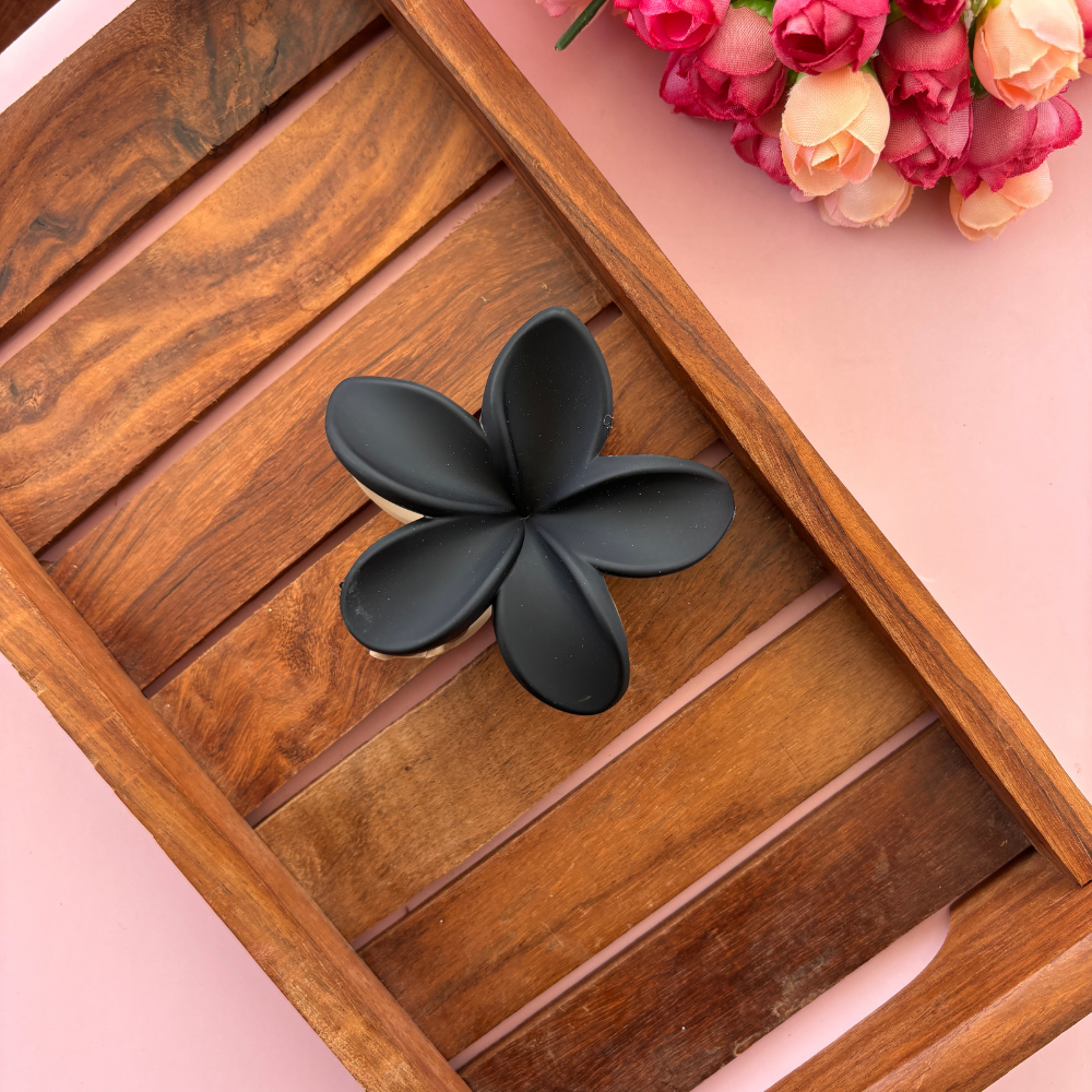 Dual Colour Lilly Flower Hair Claw - Large